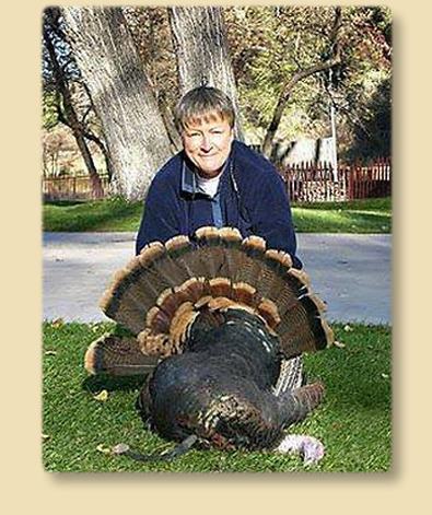 Kim Parkman with Turkey